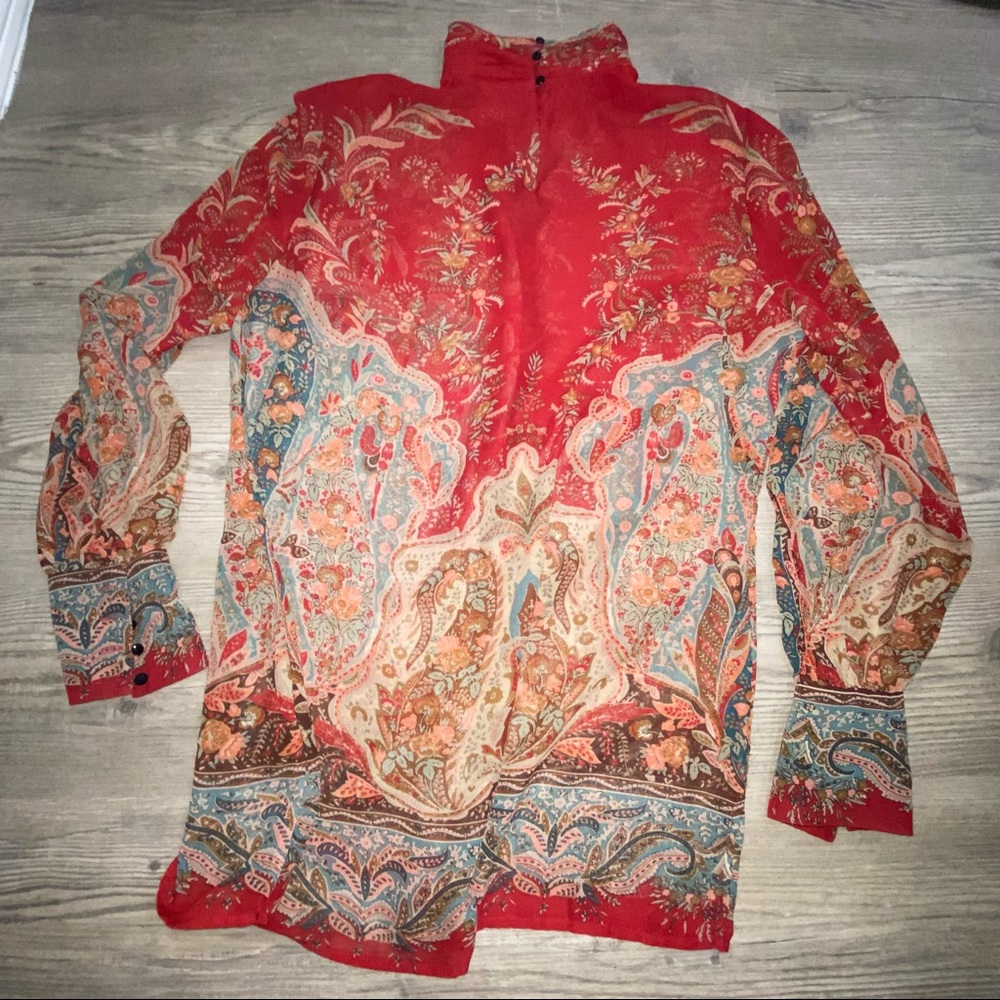 (Lauren Ralph Lauren) Paisley High Neck Tunic